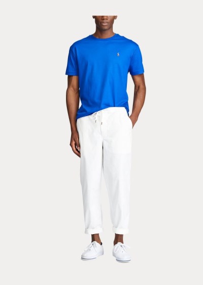 Pantalones Chinos Polo Ralph Lauren Hombre Blancos - Stretch Relaxed Fit - AQUWY5481